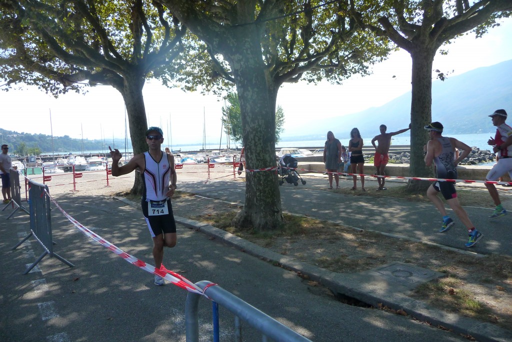 Course à pied - triathlon Aix-les-Bains 2016 - dernier tour