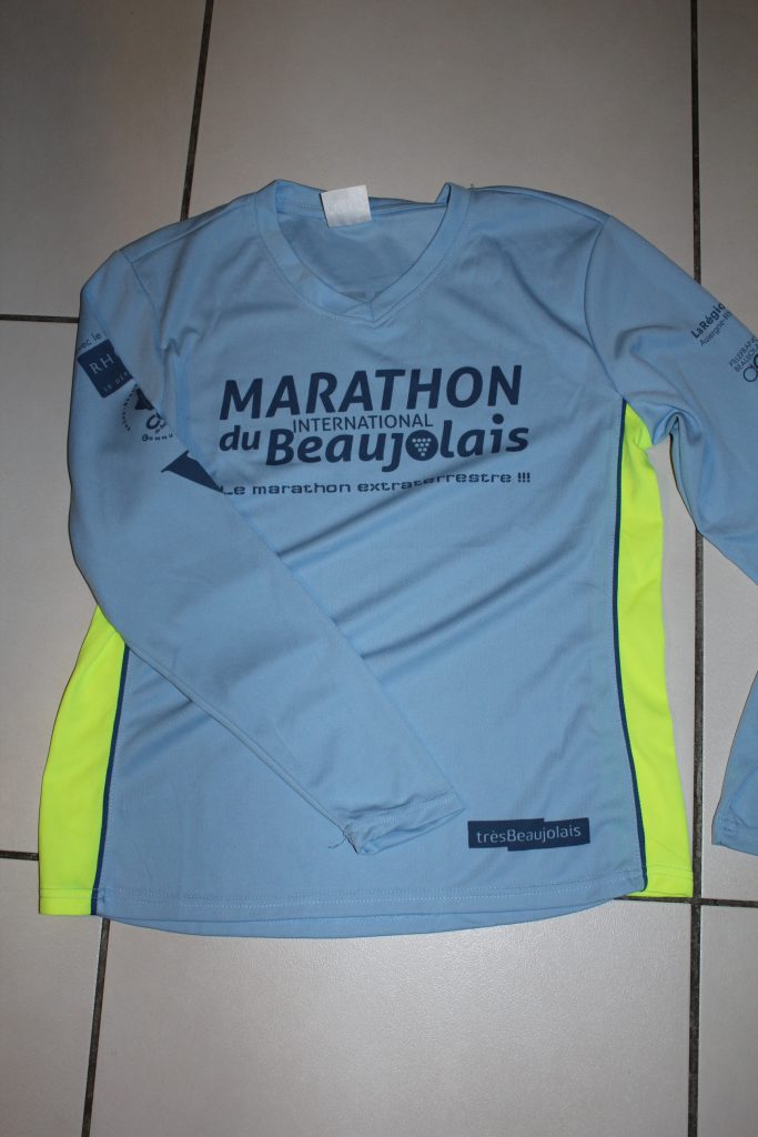 T-shirt souvenir du marathon du Beaujolais 2018