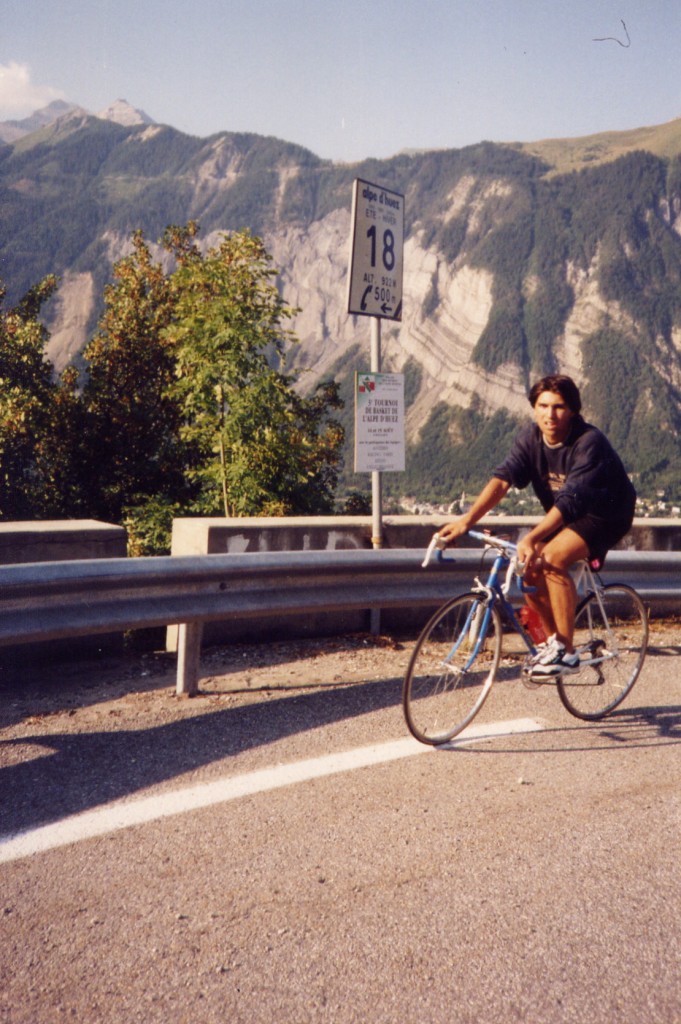 Montée de l'Alpe d'Huez - 1991 - virage n°18