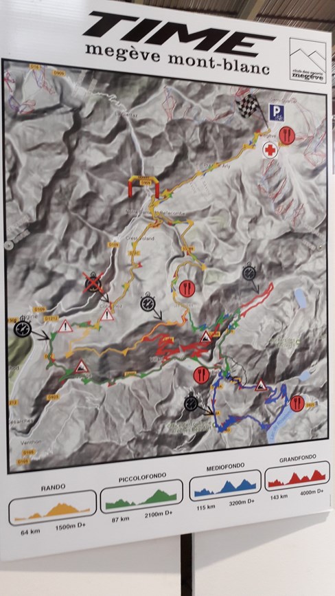 Carte de le Time Mégève Mont Blanc 2018