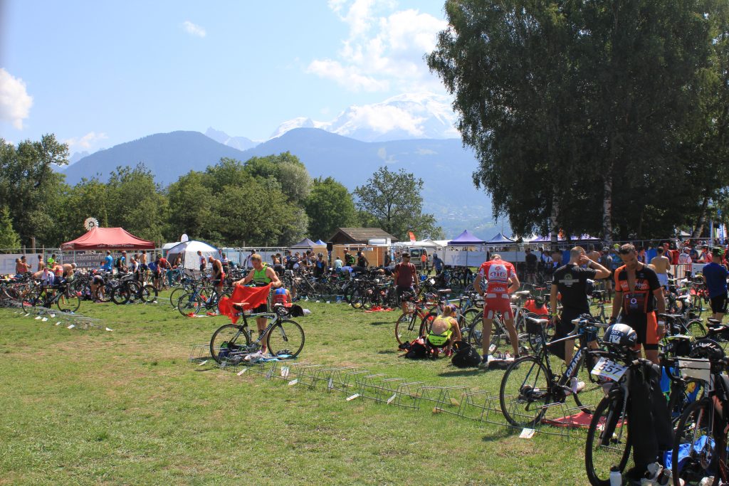 Triathlon du Mont Blanc 2019 - Parc de transition vélo