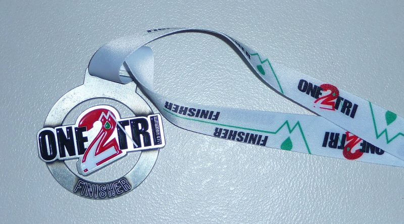 Médaille finisher triathlon Aiguebelette 2021