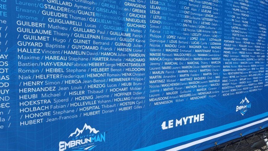 Liste des participants de l'Embrunman 2022