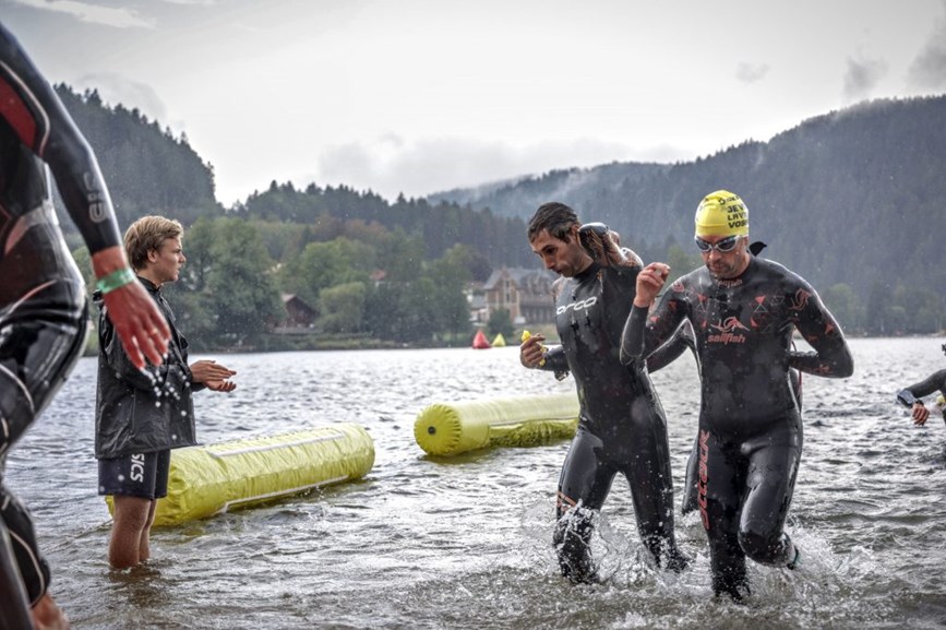 Triathlon XL- Gerardmer 2022 - sortie du lac