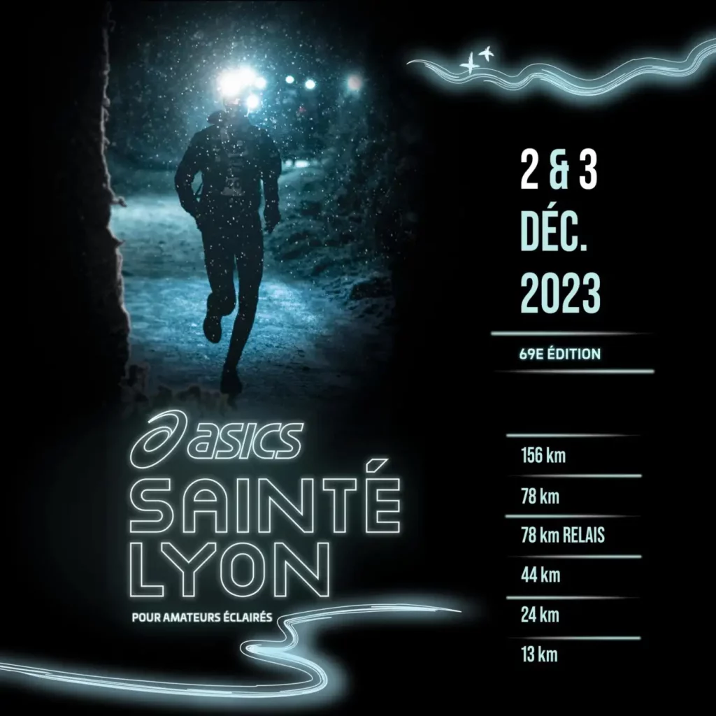 Affiche de la SaintéLyon 2023